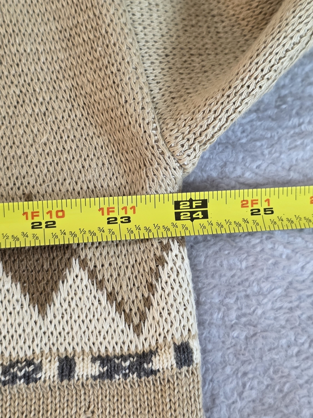 Vintage 90s Maglificio Florence Geometric Crewneck Sweater Men's L Aztec Argyle - Picture 5 of 7